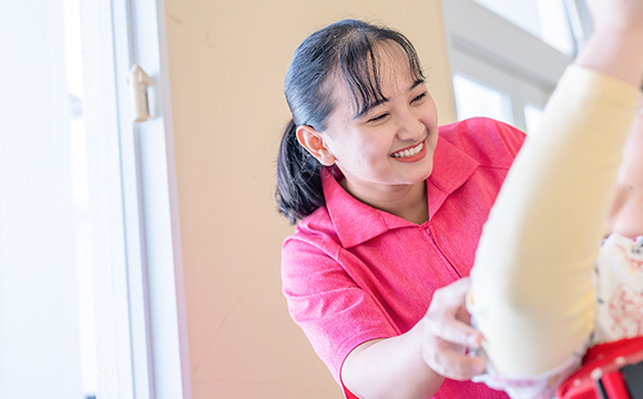 写真: 働いているときの様子